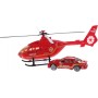 Toi-toys Rescue Team Set Helikopter Met Auto Rood Brandweer - 1