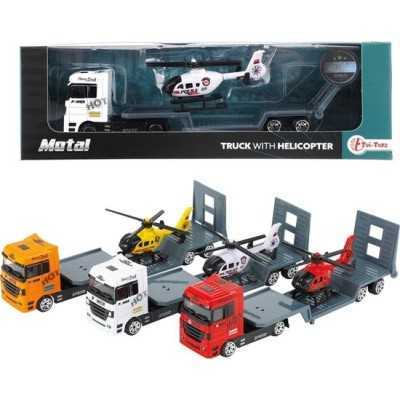 Toi Toys Vrachtwagen met helikopter - 1