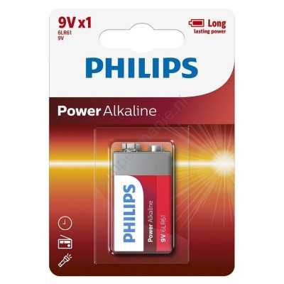 Philips 9V Power Alkaline - 6LR61 - 1