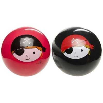 Piraten bal 2 stuks - rood en zwart - piraat - 1