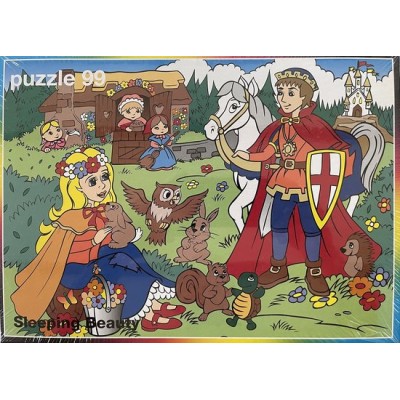 Sleeping Beauty puzzle 99 stukjes 23x32cm / Doornroosje Puzzel - 1